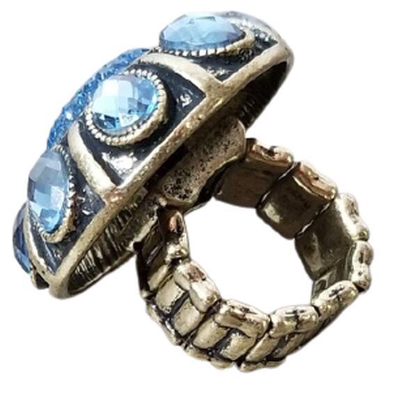 2 FOR $5 SALE Penelope Ann Luxurious Escape Blue Ring One Size - Picture 3 of 6